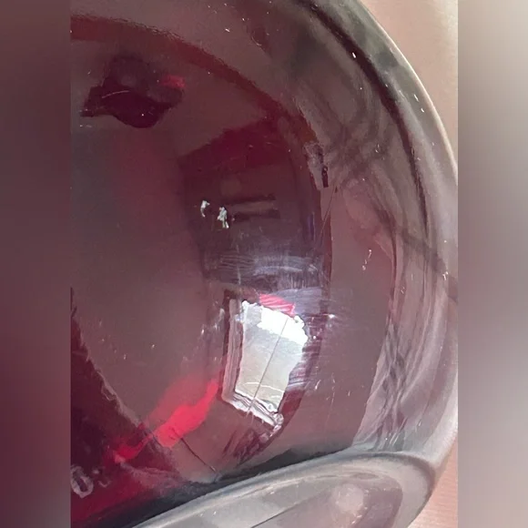 VINTAGE RUBY RED GLASS PITCHER - Picture 7 of 8